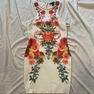 NWT F21 high Neck sleeveless floral dress - SZ M